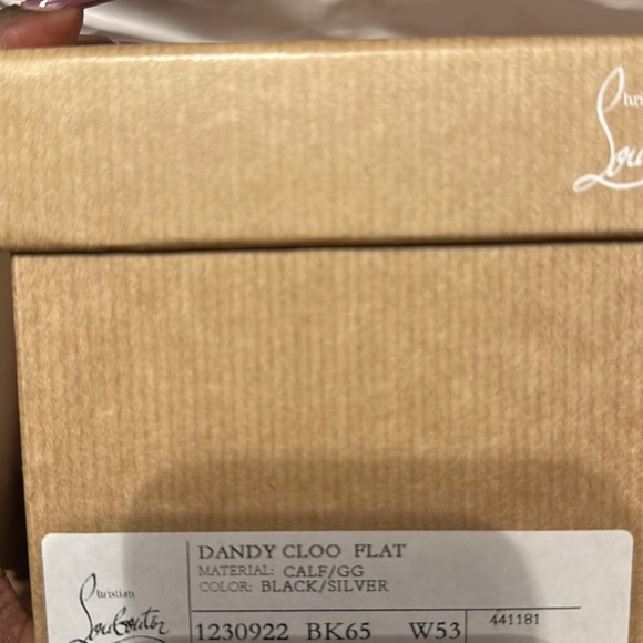 Christian Louboutin Men’s Dandy Cloo Flat Black Leather Spikes 42IT - Picture 10 of 11